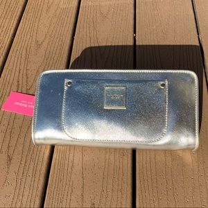 🆕ISAAC MIZRAHI “VALERIE COLLECTION” LEATHER CLUTCH BAG NWT